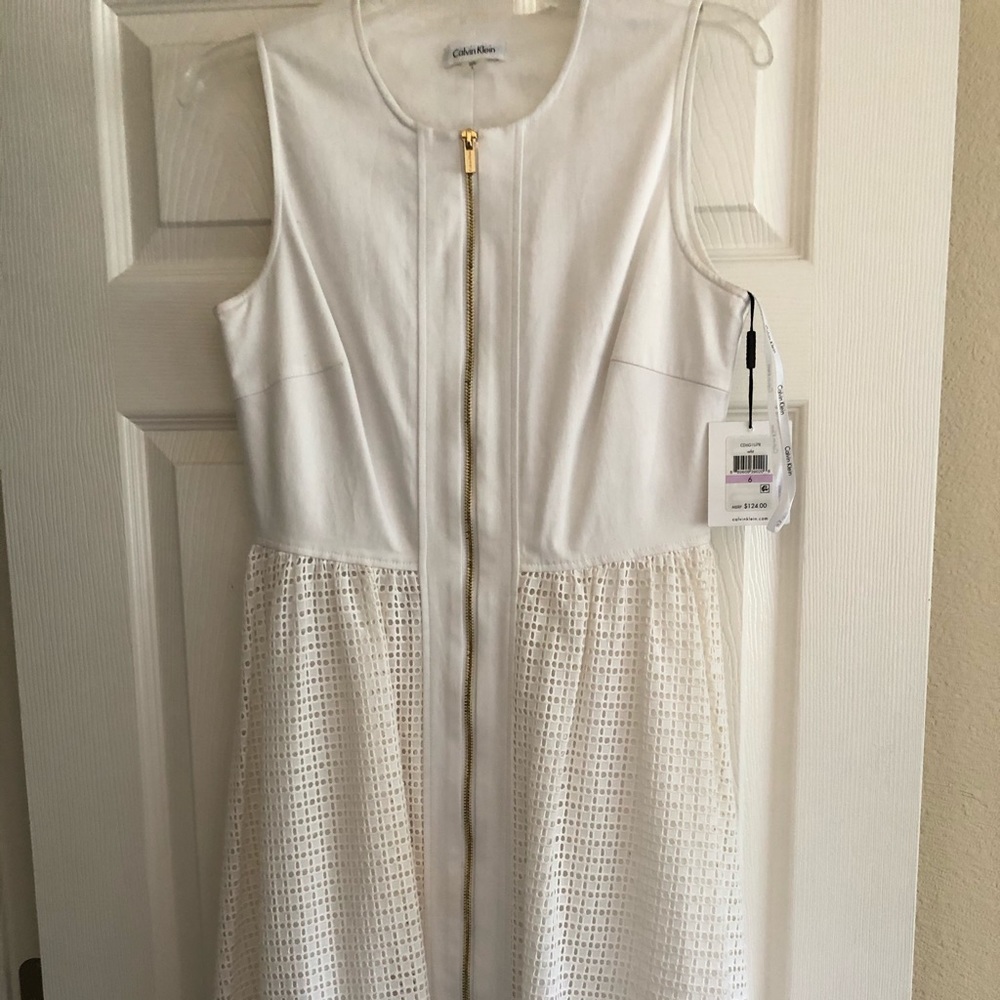 Calvin Klein white dress
